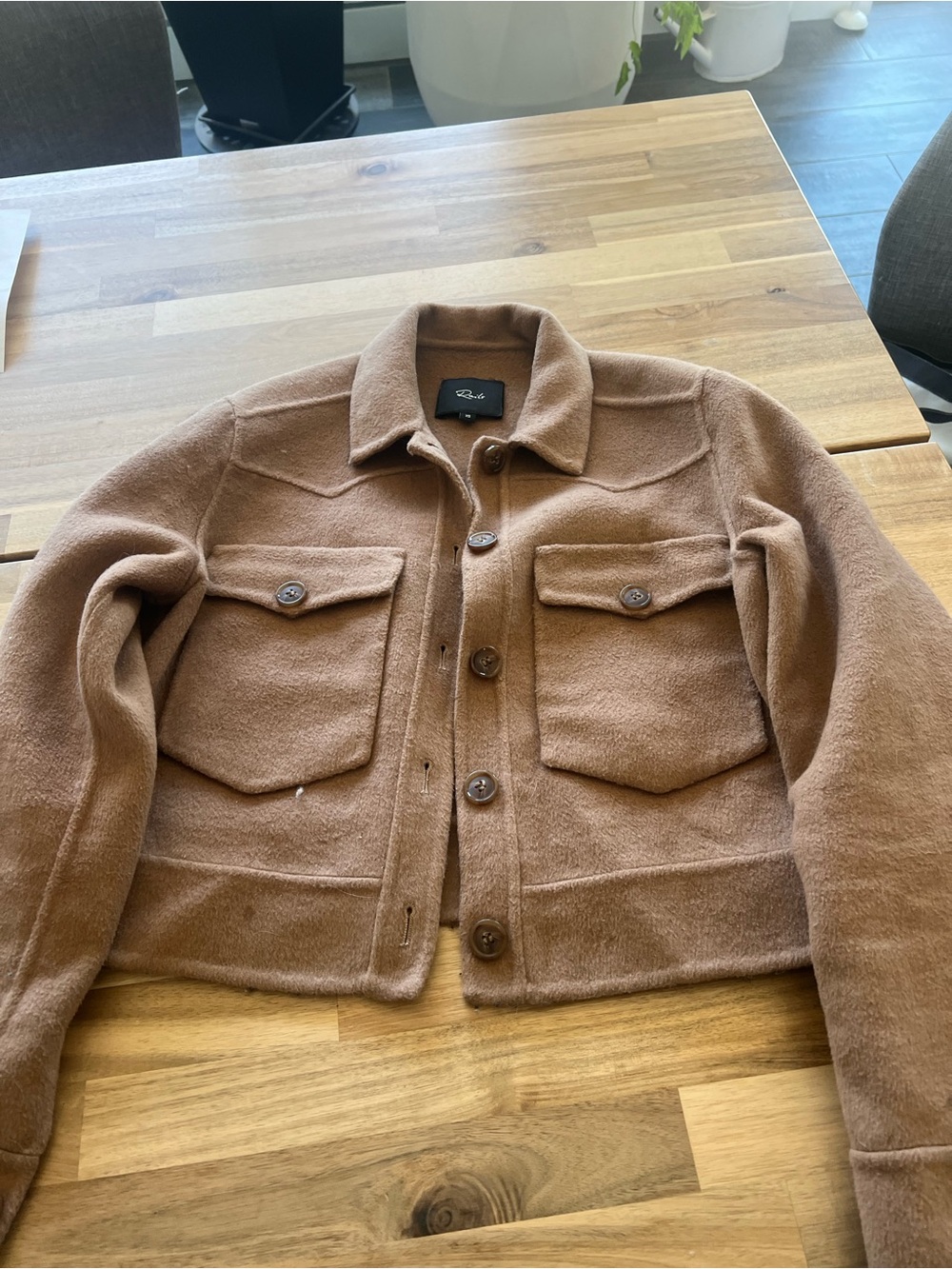 Rails coat in light brown